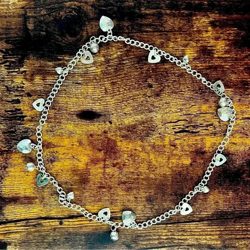 Women’s bauble hearts metal necklace
